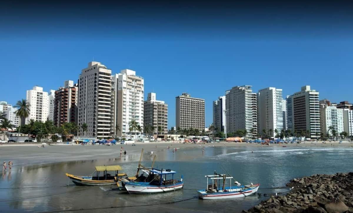 Apto Com Garagem E Lavanderia Em Frente A Praia Guaruja Ngoại thất bức ảnh